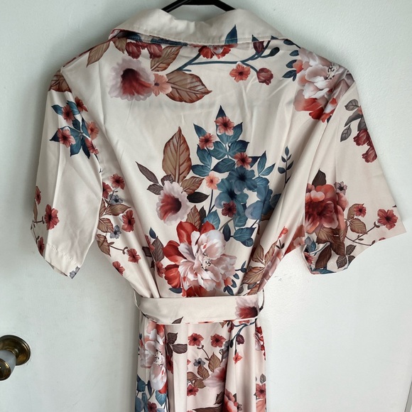 Floral print Midi shirt dress size xl - Picture 5 of 5